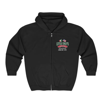 Little Italy's Ristorante 2-Sided Zip Hoodie | Ormond Beach | Italian American Flag Logo