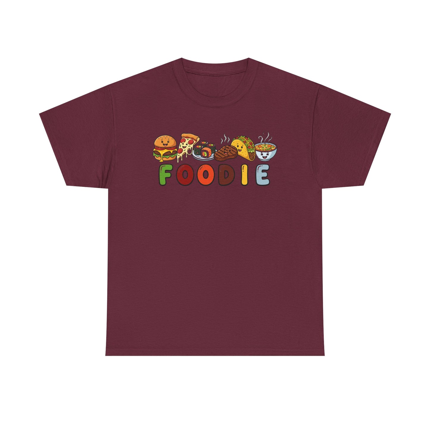 Foodie shirt | Food Lovers | Pizza, Burger, Sushi, Steak, Taco, Soup Tee