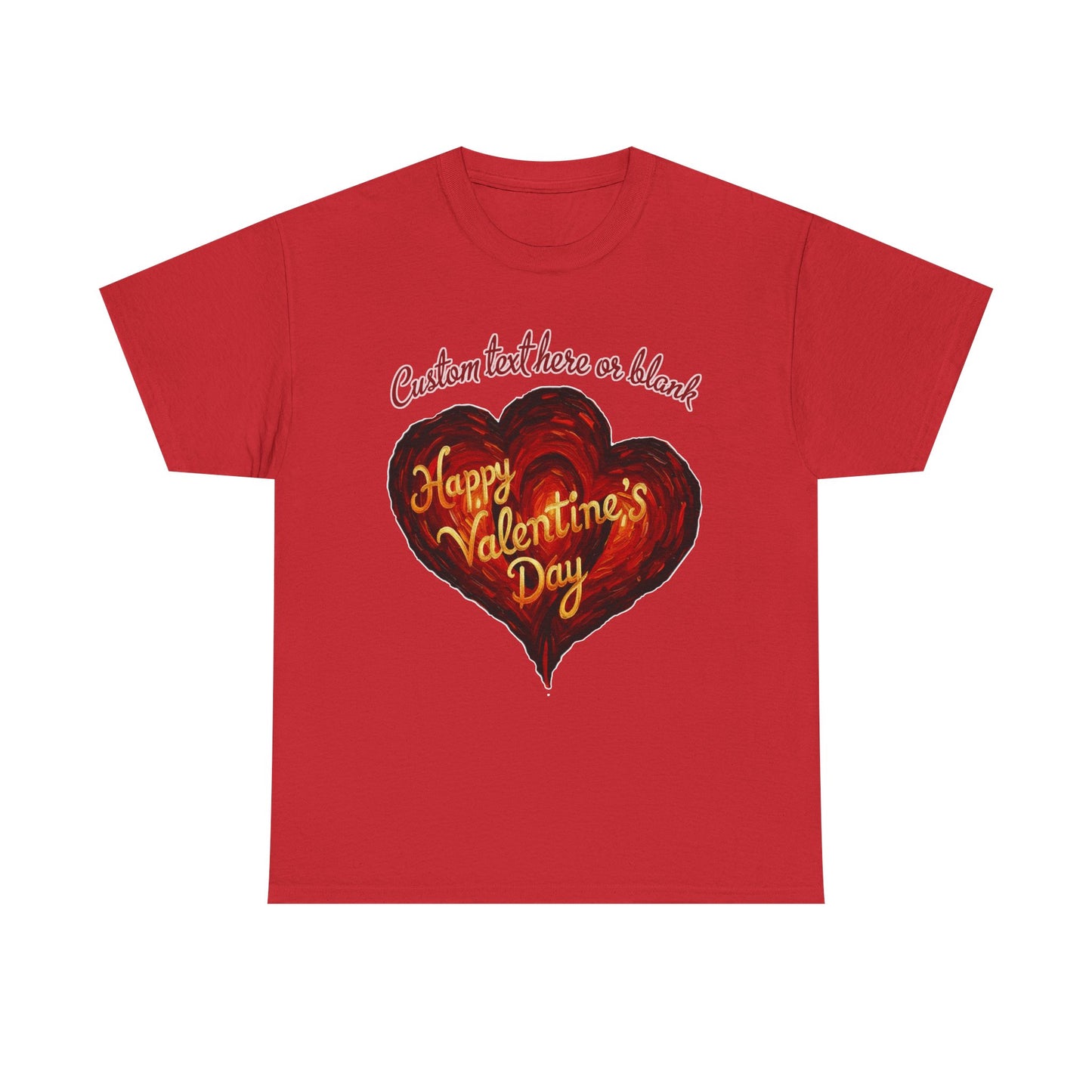 Valentines Day CUSTOMIZABLE | Van Gogh style heart | Personalized T-shirt