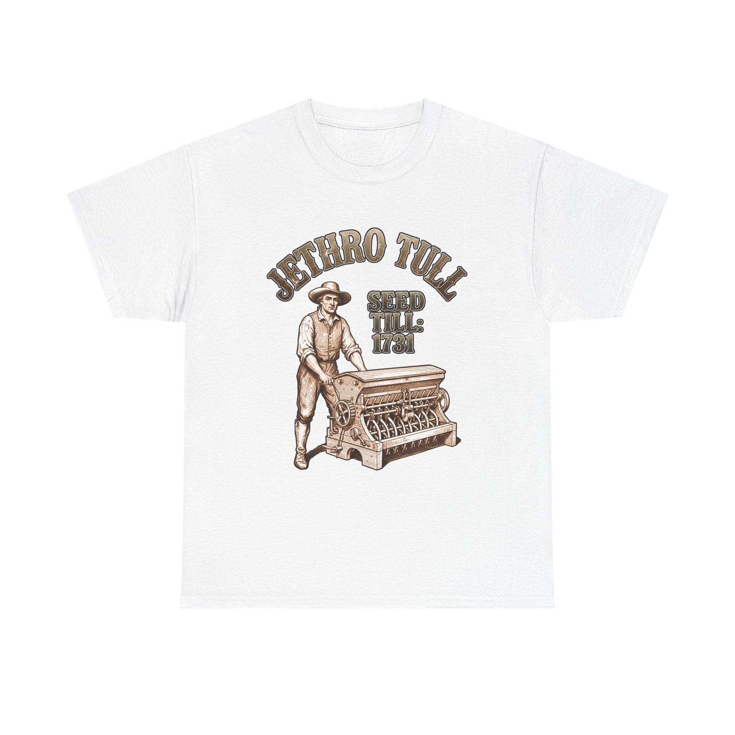 Jethro Tull Vintage Band Tee | Man with Flax Scutching Machine T-Shirt