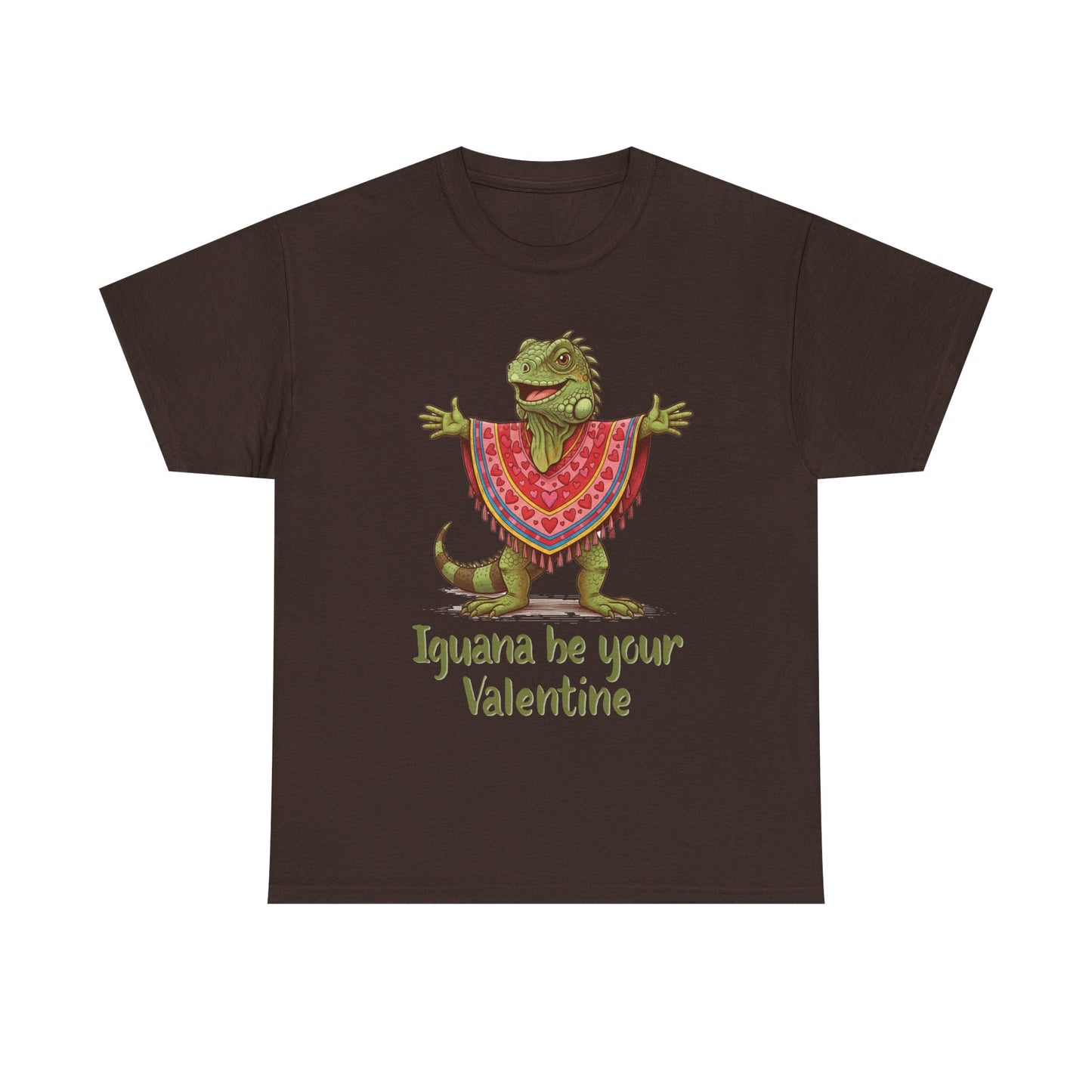 Valentines Day ! "Iguana be your Valentine" Tee | Happy Iguana in Heart Poncho | Valentines Gift