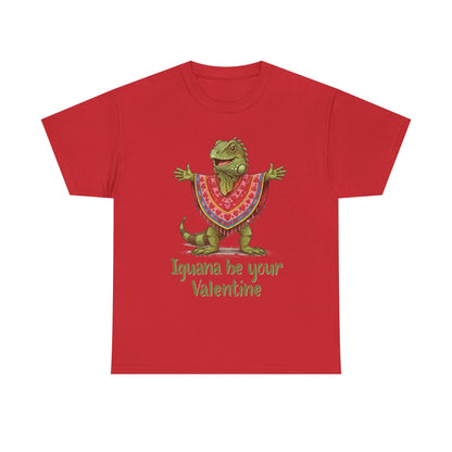 Valentines Day ! "Iguana be your Valentine" Tee | Happy Iguana in Heart Poncho | Valentines Gift