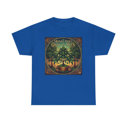 Money Does Grow On TreesMarijuana  tee | vintage cannabis money tree illustration