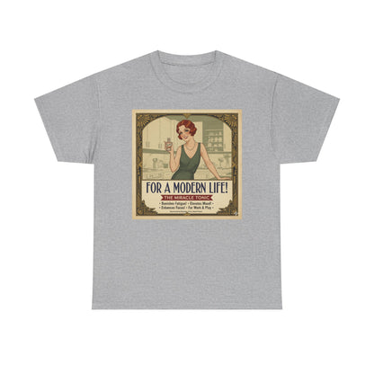 For a Modern Life! Cocaine Vintage ad graphic Tee | Retro 1920s illustration