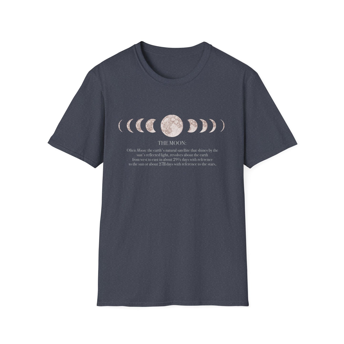 Moon Phases T-Shirt| Lunar Cycle, minimalist astrology design
