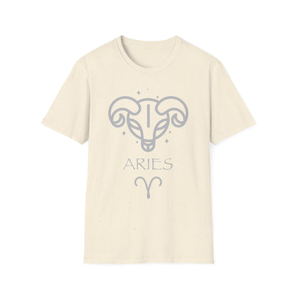 Aries Ram Zodiac T-Shirt | Minimal Astrology Graphic