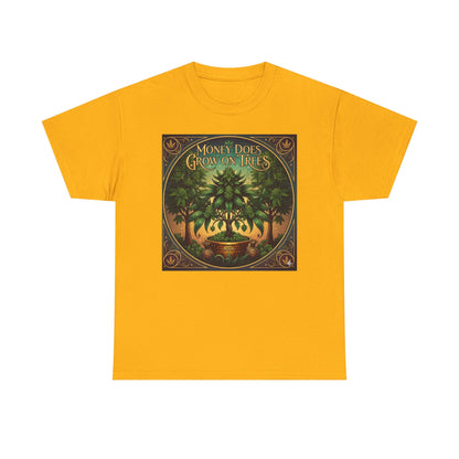 Money Does Grow On TreesMarijuana  tee | vintage cannabis money tree illustration