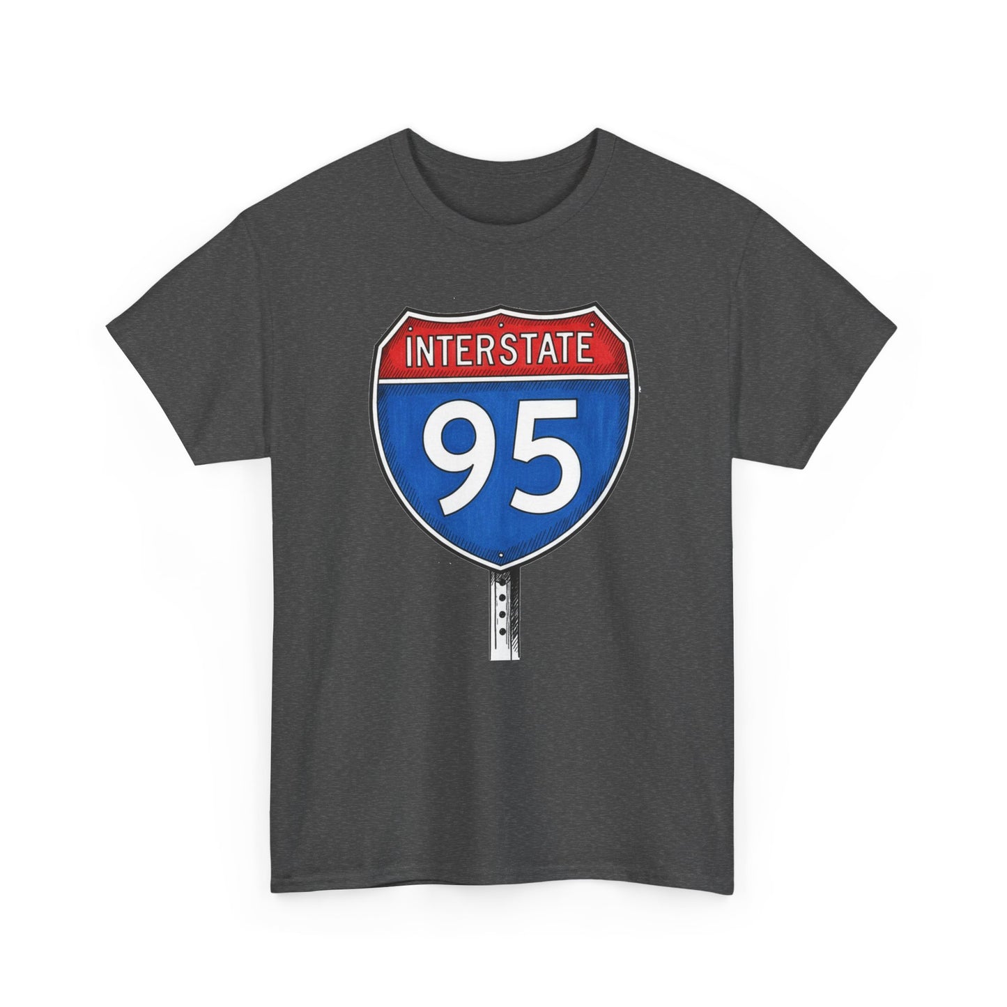 Interstate 95 Sign Tee | Vintage Urban Graphic I95 T-shirt