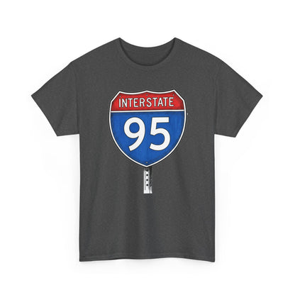 Interstate 95 Sign Tee | Vintage Urban Graphic I95 T-shirt