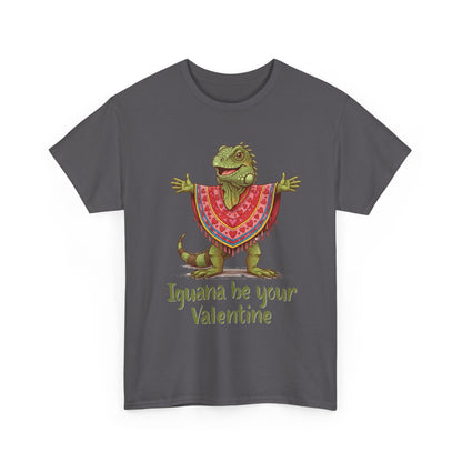 Valentines Day ! "Iguana be your Valentine" Tee | Happy Iguana in Heart Poncho | Valentines Gift