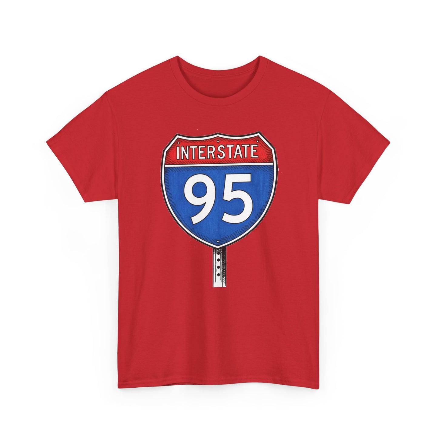 Interstate 95 Sign Tee | Vintage Urban Graphic I95 T-shirt