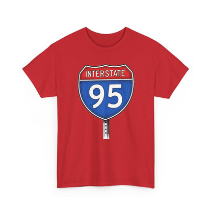 Interstate 95 Sign Tee | Vintage Urban Graphic I95 T-shirt