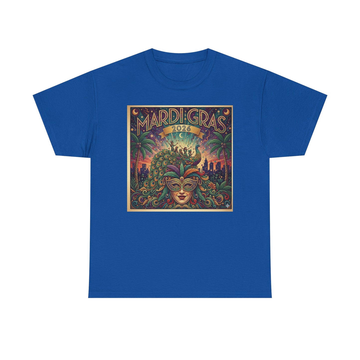 Mardi Gras 2026 | Mask Festival Tee | Fat Tuesday