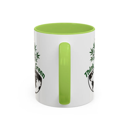 Think Green Tree Earth mug | Accent Coffee Mug 11oz 15oz