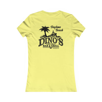 2 Sided Women's Tee | Dino's Bar & Grill | Daytona Beach