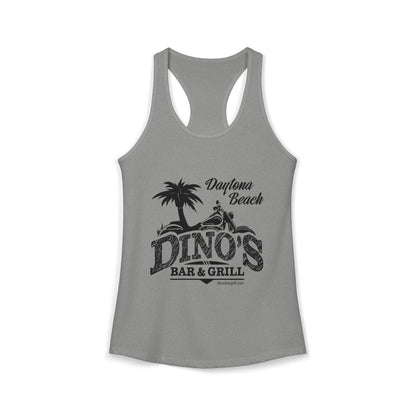 Women's Racerback Tank | Dino's Bar & Grill | Daytona Beach