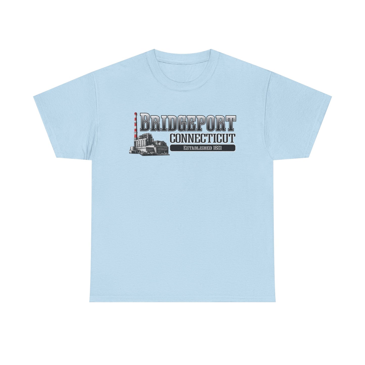 Bridgeport Connecticut Smokestack T-Shirt | Established 1821