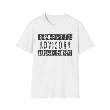 Parental Advisory Distressed Logo T-Shirt | Retro Censored Graphic