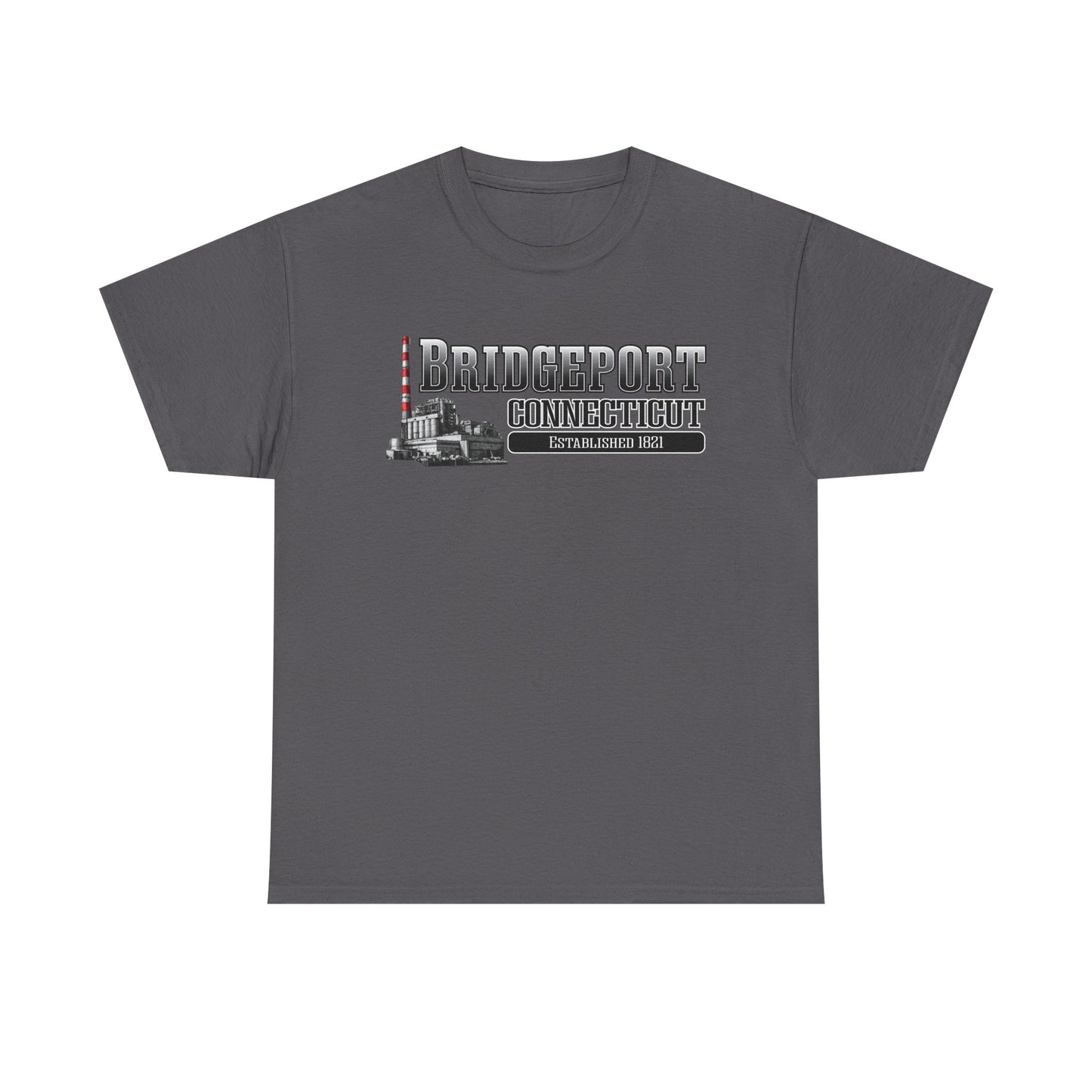 Bridgeport Connecticut Smokestack T-Shirt | Established 1821