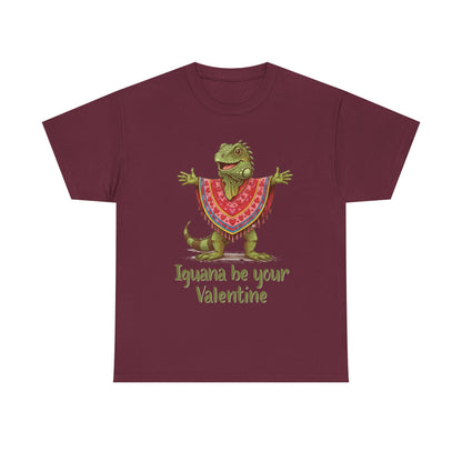 Valentines Day ! "Iguana be your Valentine" Tee | Happy Iguana in Heart Poncho | Valentines Gift