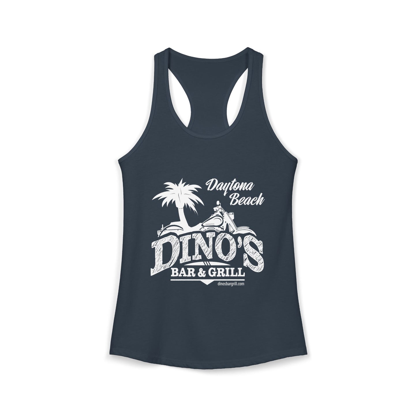 Women's Racerback Tank | Dino's Bar & Grill | Daytona Beach