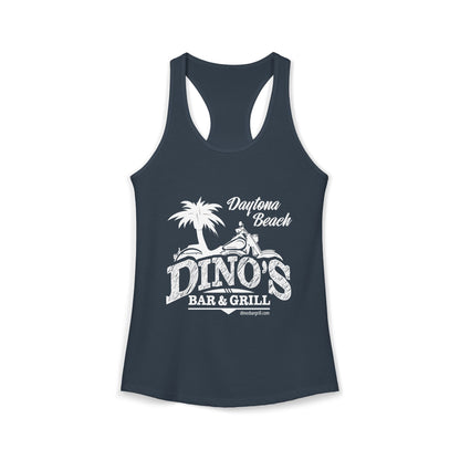 Women's Racerback Tank | Dino's Bar & Grill | Daytona Beach