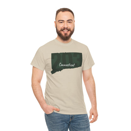 Connecticut Area Code 203 Tee | Graphic State CT T-shirt