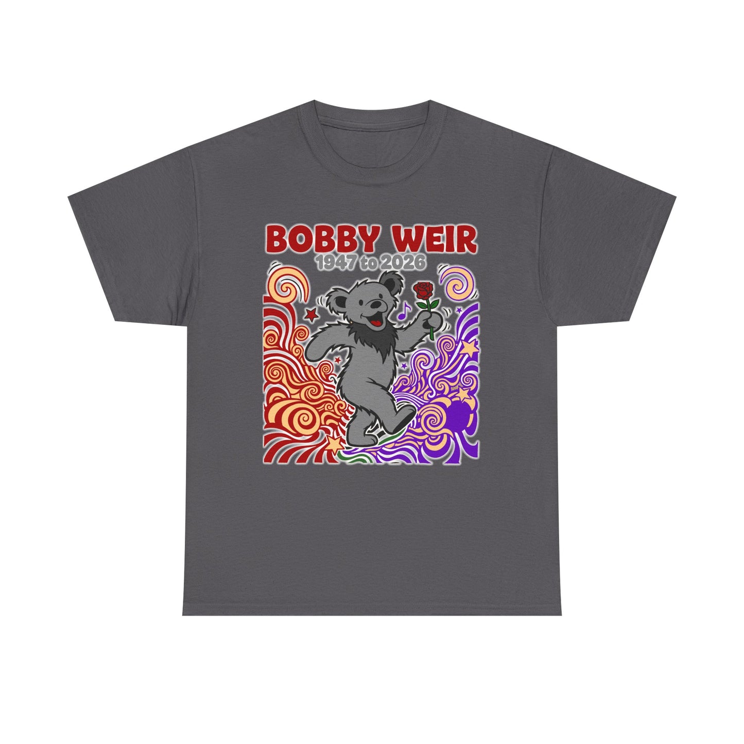 Bobby Weir Dead Bear T-Shirt | 1947-2026 Memorial Graphic Tee