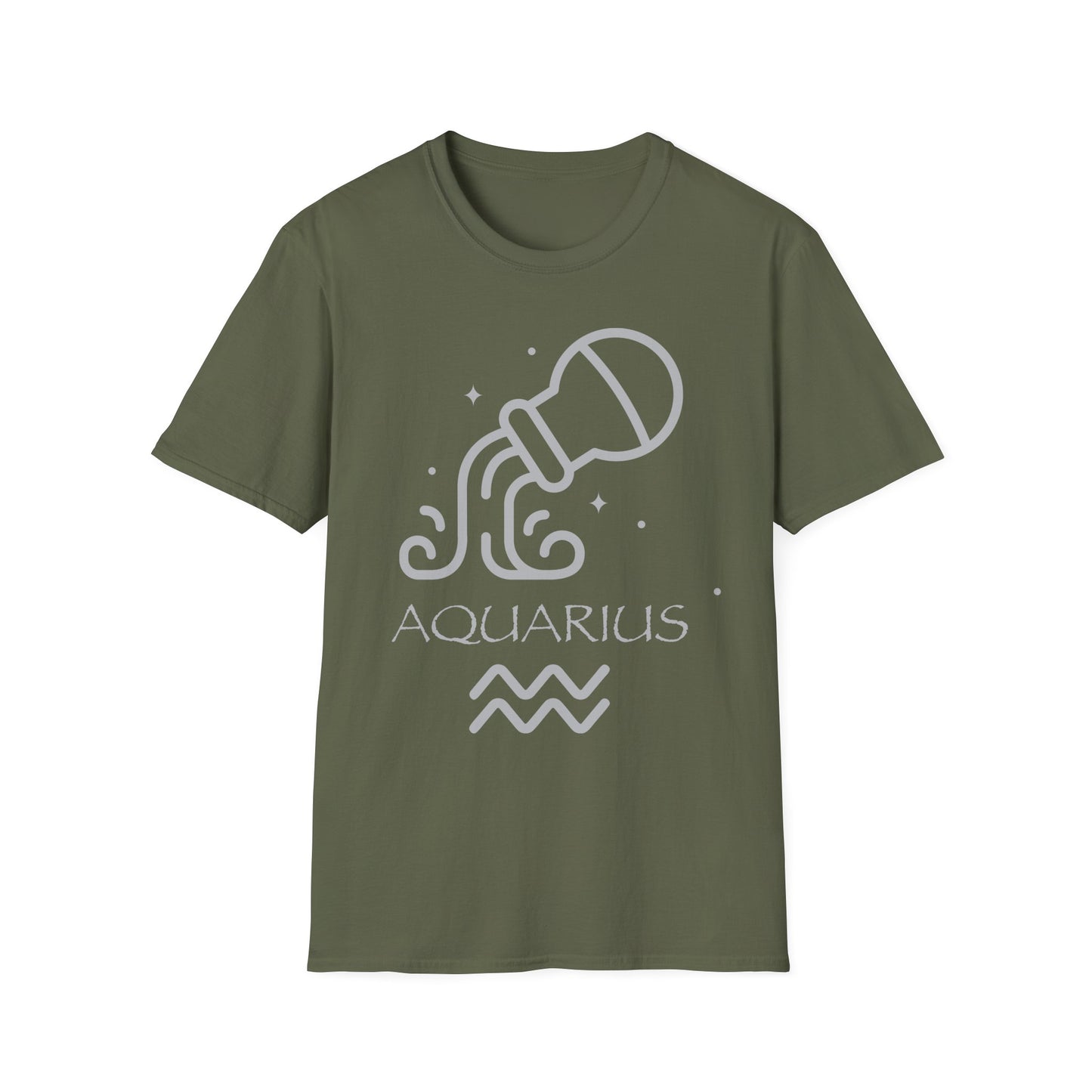 Aquarius Water Bearer Zodiac Symbol T-Shirt | Astrology