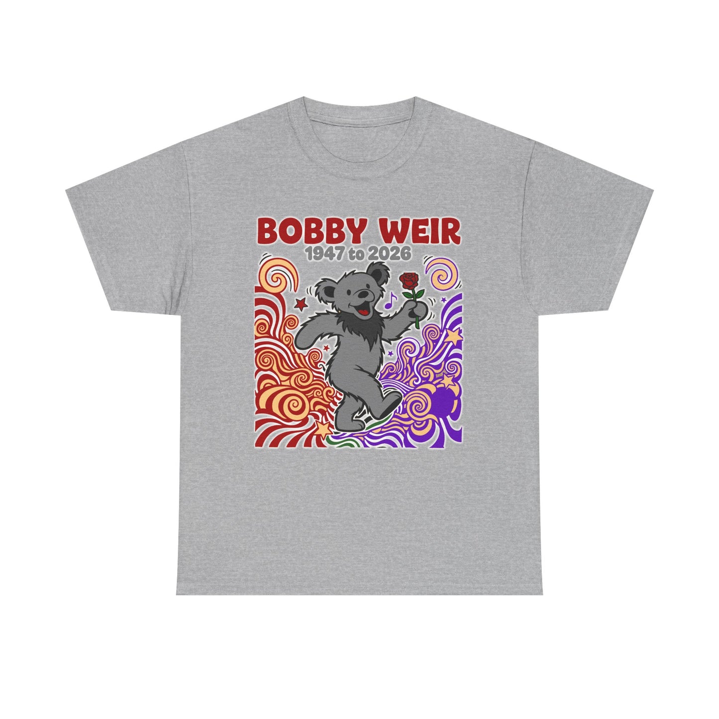 Bobby Weir Dead Bear T-Shirt | 1947-2026 Memorial Graphic Tee