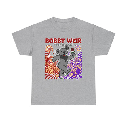 Bobby Weir Dead Bear T-Shirt | 1947-2026 Memorial Graphic Tee