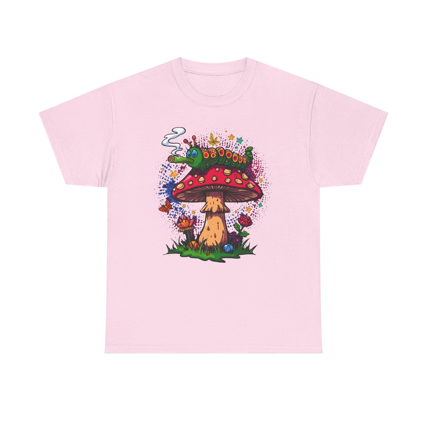 Psychedelic Mushroom Illustration Tee | Trippy Toadstool Graphic T-Shirt