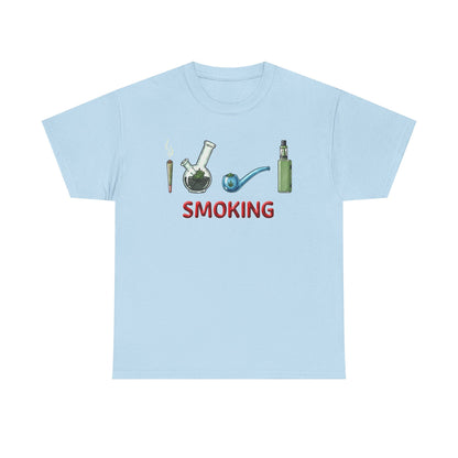 Smoking Paraphernalia Tee | Joint, Bong, Pipe, Vape Illustration