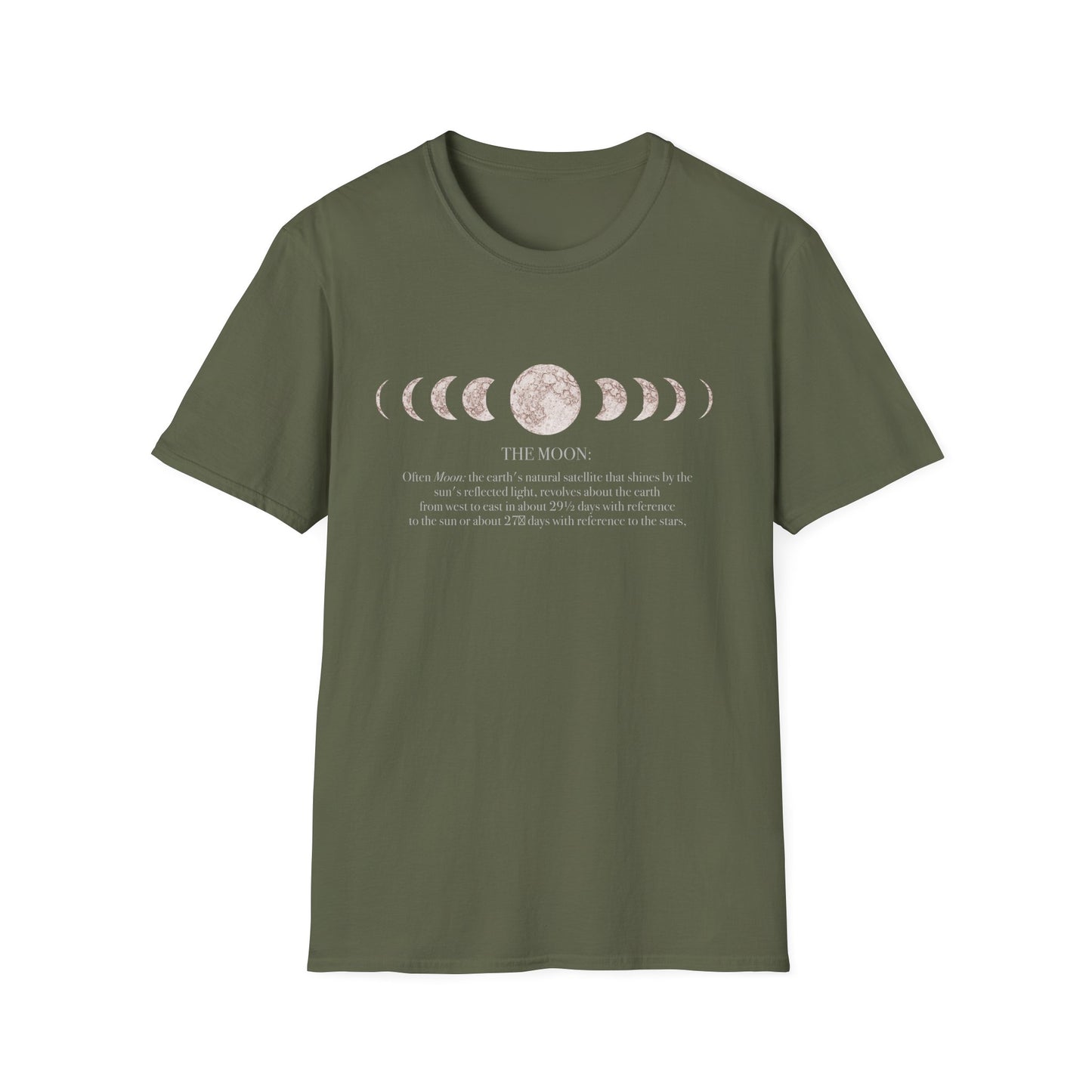 Moon Phases T-Shirt| Lunar Cycle, minimalist astrology design