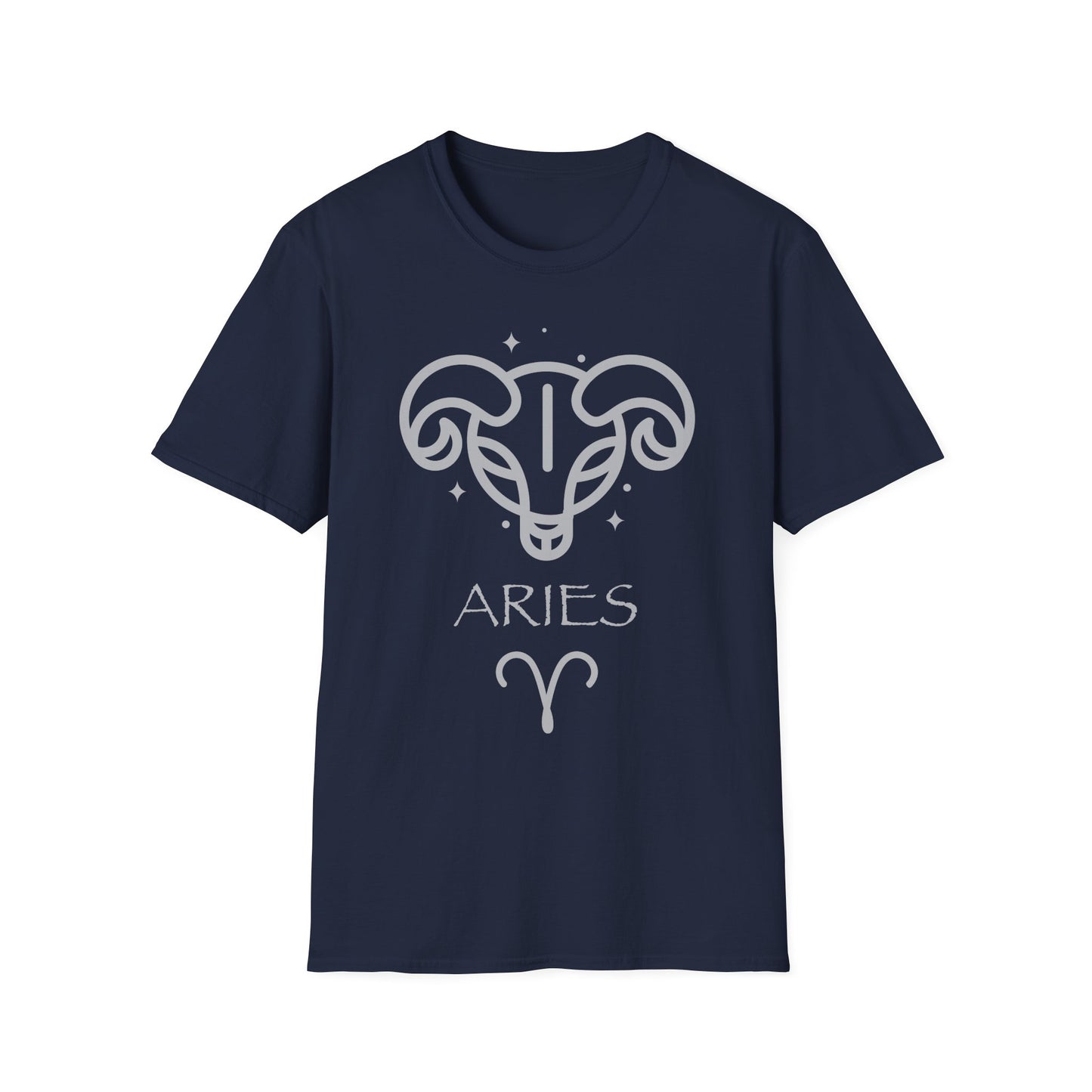 Aries Ram Zodiac T-Shirt | Minimal Astrology Graphic