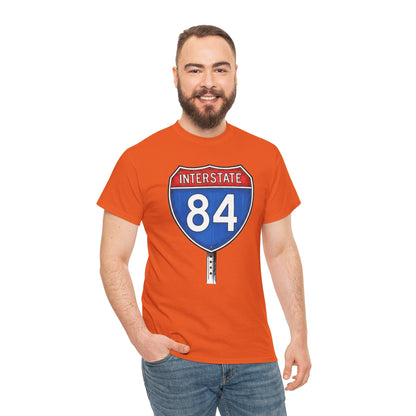 Interstate 84 Sign Tee | Vintage Urban Graphic I84 T-shirt