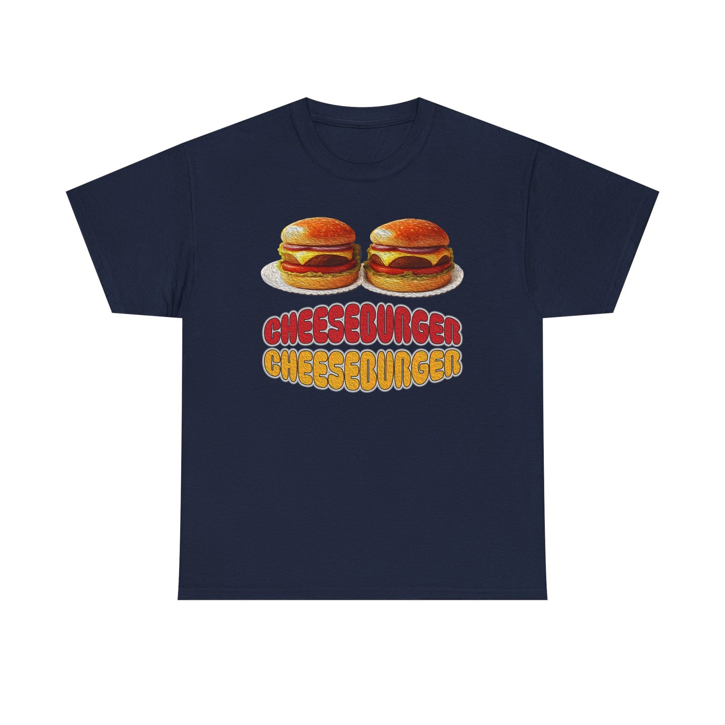 Cheeseburger Cheeseburger Tee | Retro Food Graphic