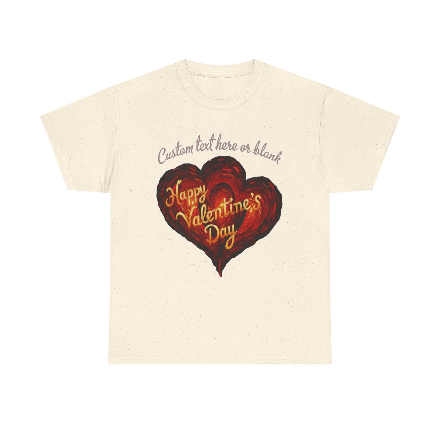 Valentines Day CUSTOMIZABLE | Van Gogh style heart | Personalized T-shirt
