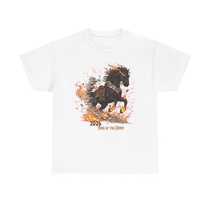 2026 Year of the Horse Tee | Chinese Zodiac Fire Horse Illustration