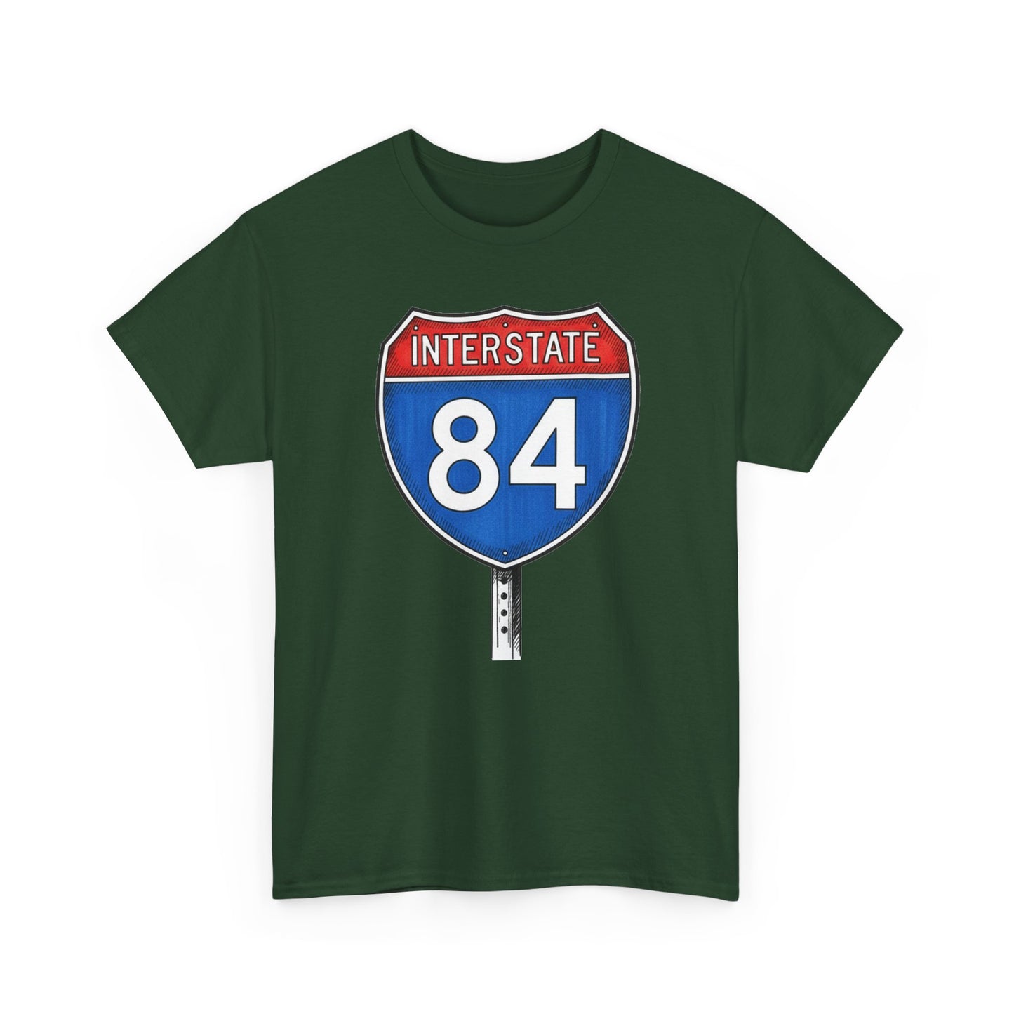 Interstate 84 Sign Tee | Vintage Urban Graphic I84 T-shirt