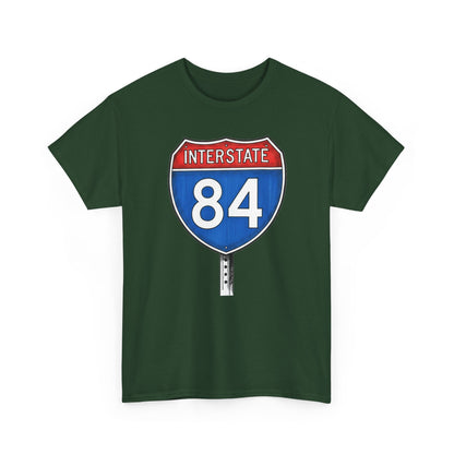 Interstate 84 Sign Tee | Vintage Urban Graphic I84 T-shirt