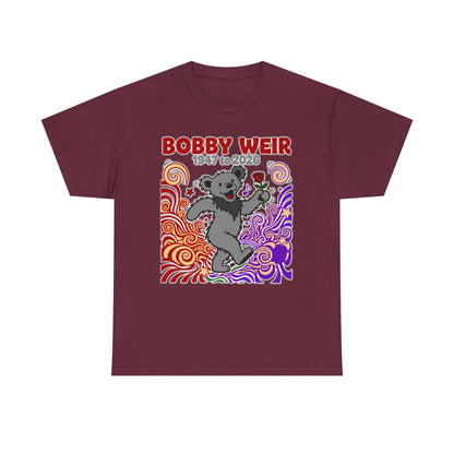 Bobby Weir Dead Bear T-Shirt | 1947-2026 Memorial Graphic Tee