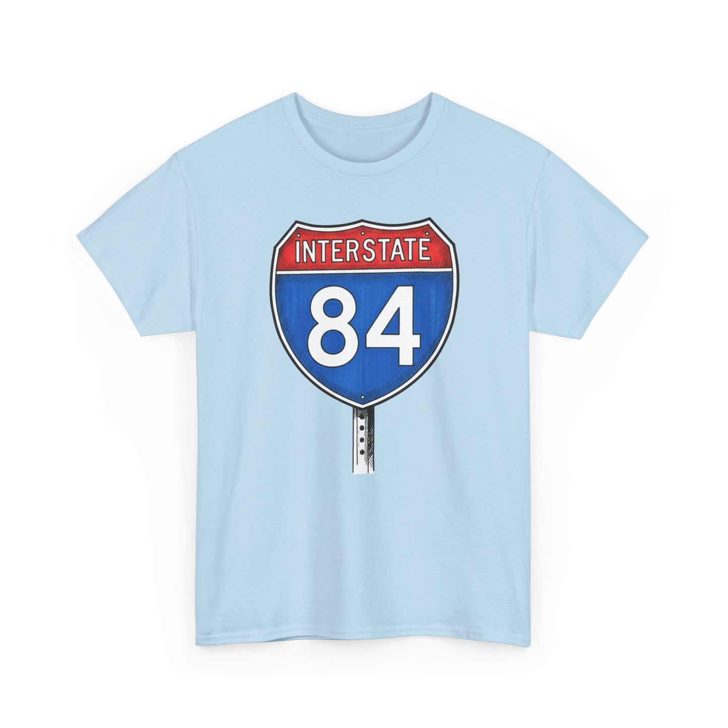 Interstate 84 Sign Tee | Vintage Urban Graphic I84 T-shirt