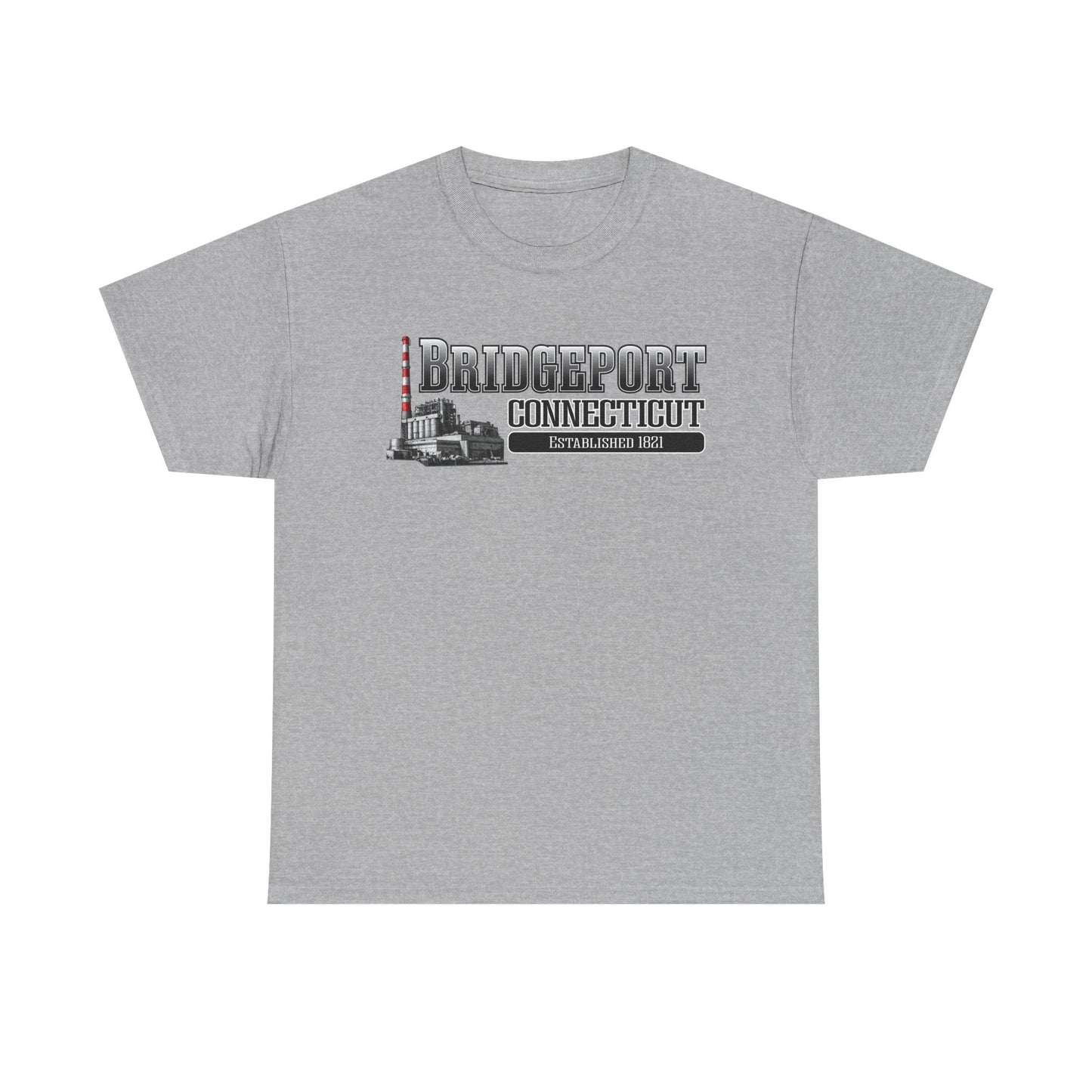 Bridgeport Connecticut Smokestack T-Shirt | Established 1821