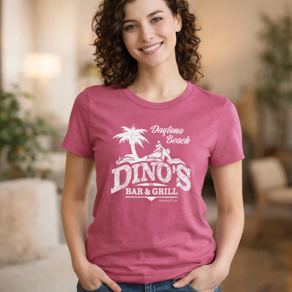1 Sided Women's Tee | Dino's Bar & Grill | Daytona Beach
