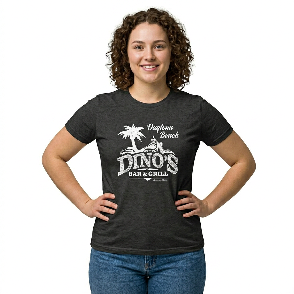 1 Sided Women's Tee | Dino's Bar & Grill | Daytona Beach