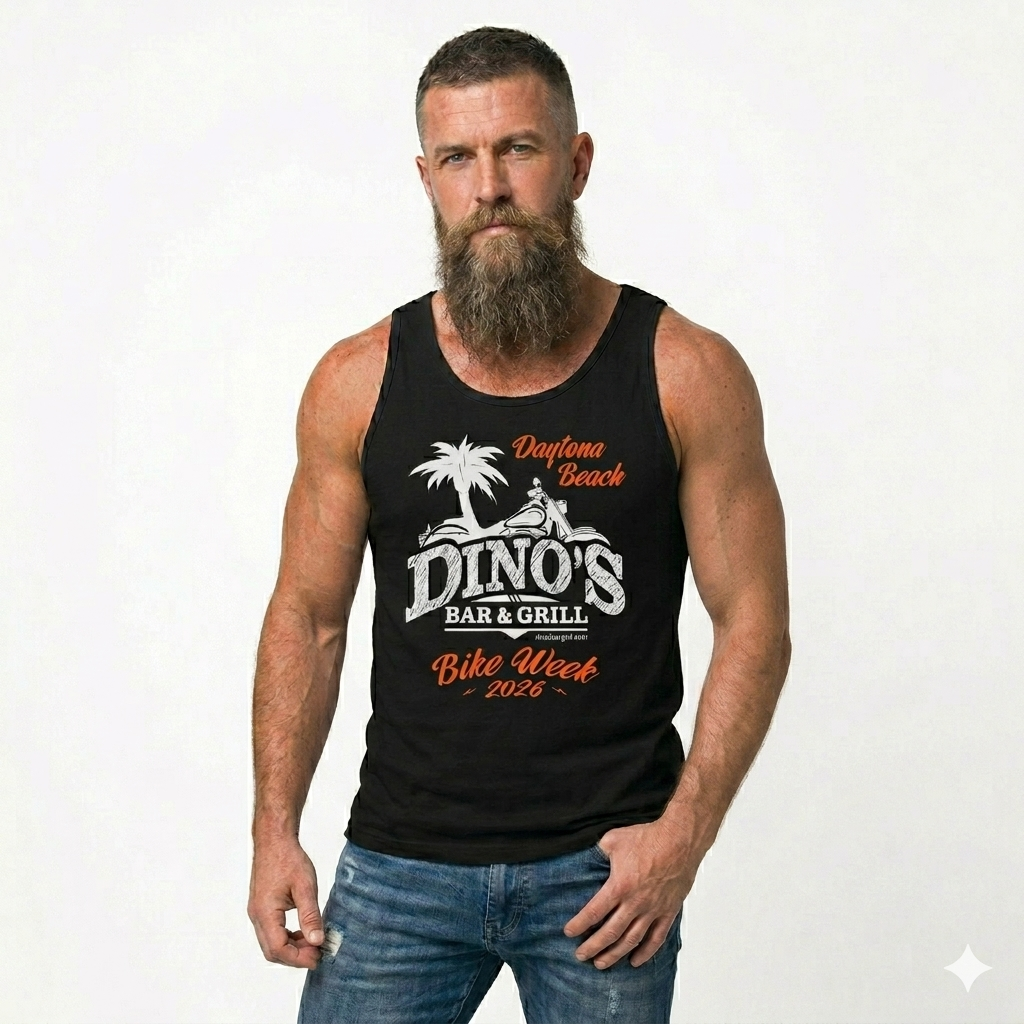 Tank Top | Bike Week 2026 | Dino's Bar & Grill | Daytona Beach