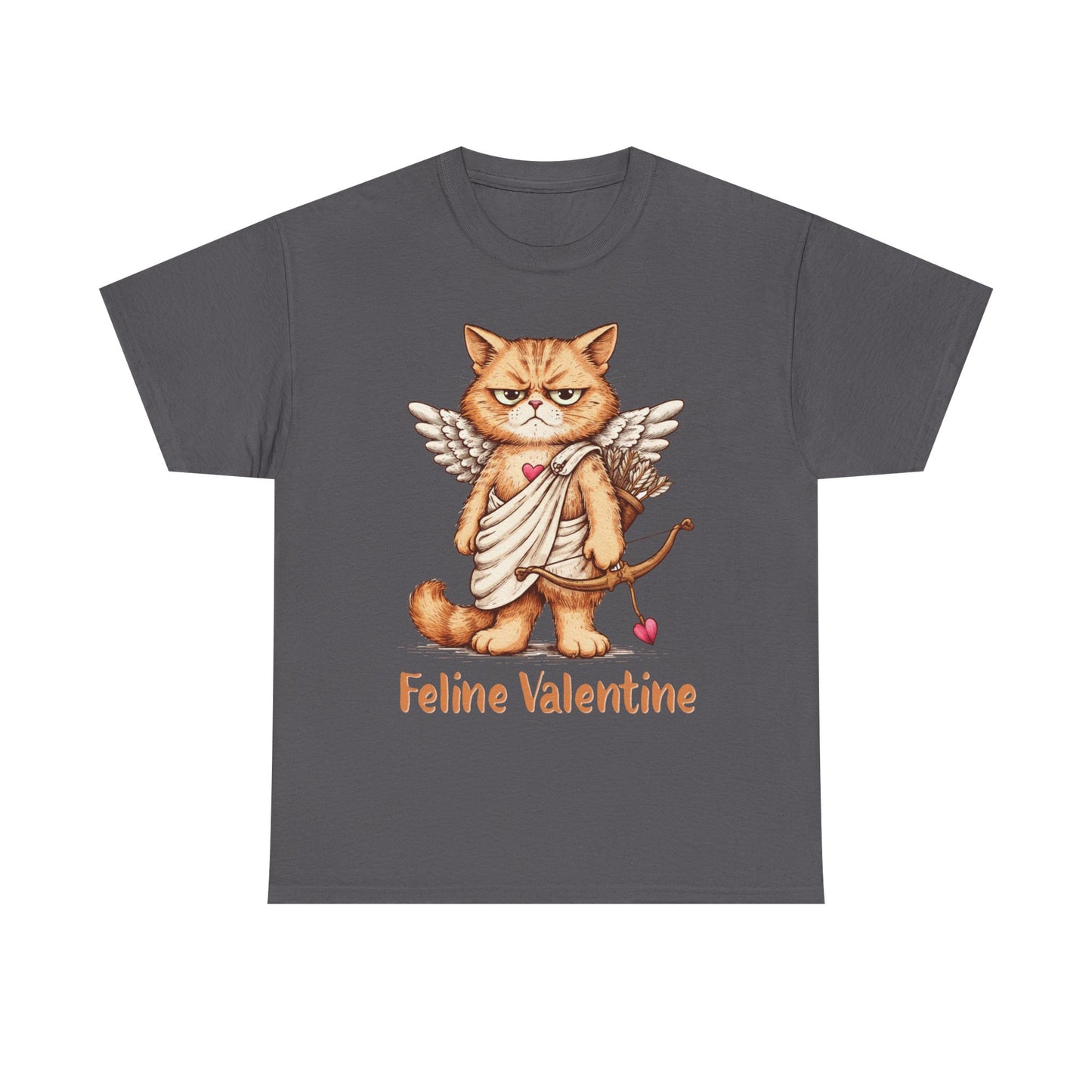 Valentines Day ! Feline Valentine Tee | Grumpy Cat Cupid | Valentines Gift