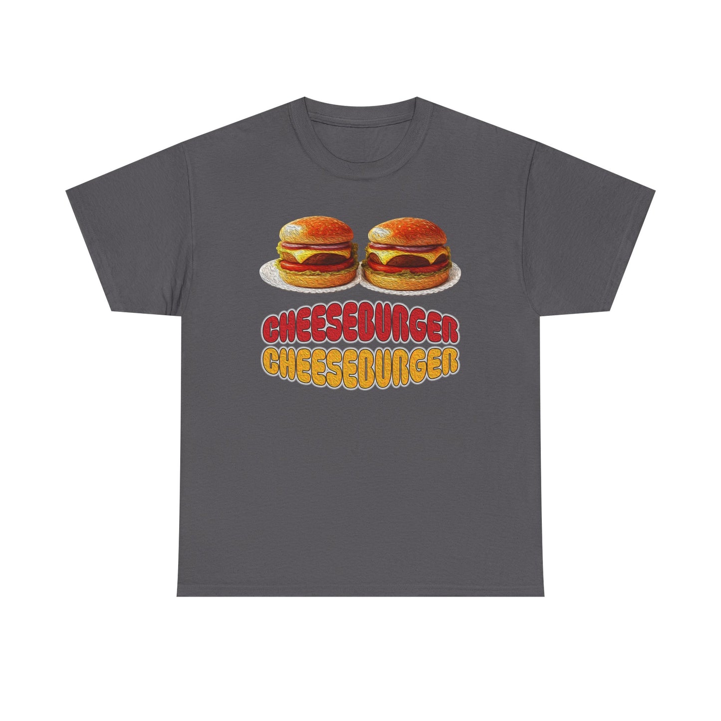 Cheeseburger Cheeseburger Tee | Retro Food Graphic