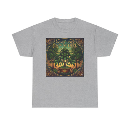 Money Does Grow On TreesMarijuana  tee | vintage cannabis money tree illustration